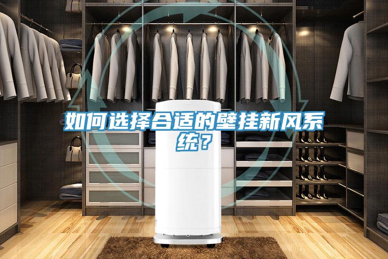 如何選擇合適的壁掛新風(fēng)系統(tǒng)？