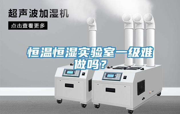 恒溫恒濕實(shí)驗(yàn)室一級難做嗎？