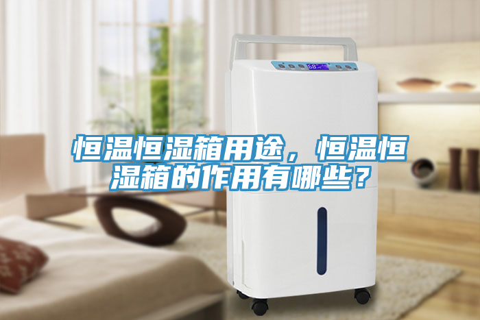 恒溫恒濕箱用途，恒溫恒濕箱的作用有哪些？