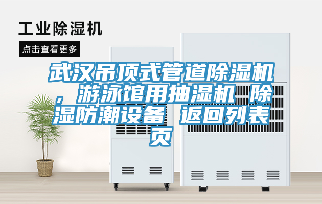 武漢吊頂式管道除濕機(jī)，游泳館用抽濕機(jī) 除濕防潮設(shè)備 返回列表頁