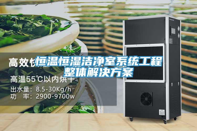 恒溫恒濕潔凈室系統(tǒng)工程整體解決方案