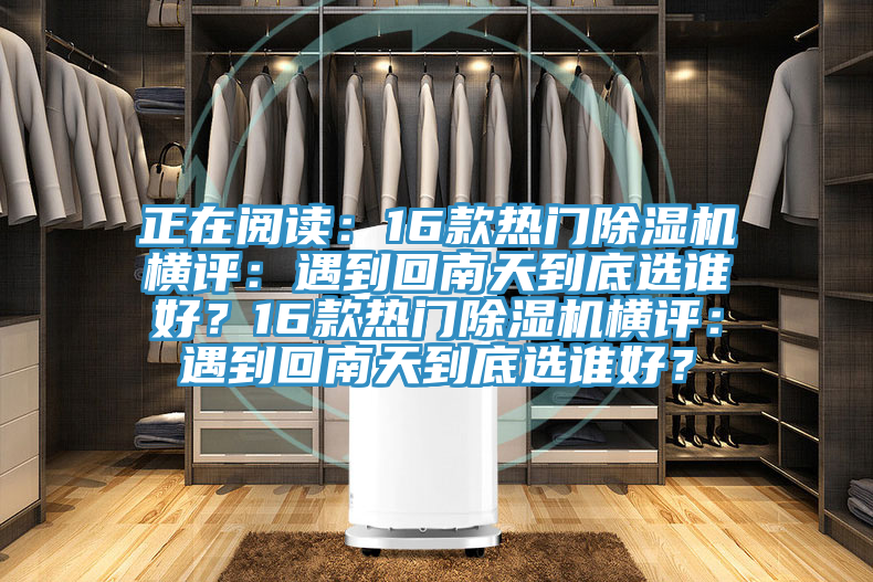正在閱讀：16款熱門除濕機(jī)橫評(píng)：遇到回南天到底選誰(shuí)好？16款熱門除濕機(jī)橫評(píng)：遇到回南天到底選誰(shuí)好？