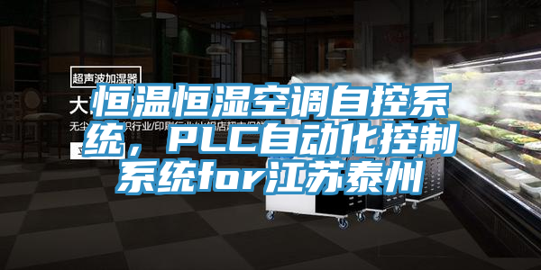 恒溫恒濕空調自控系統(tǒng)，PLC自動化控制系統(tǒng)for江蘇泰州