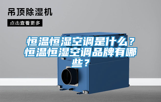 恒溫恒濕空調(diào)是什么？恒溫恒濕空調(diào)品牌有哪些？