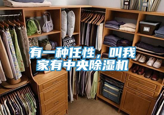 有一種任性，叫我家有中央除濕機