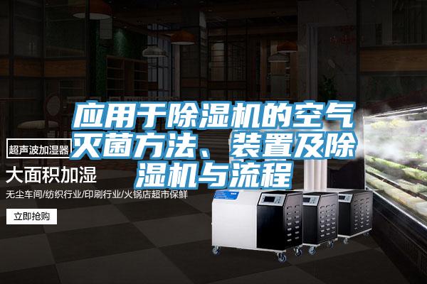 應(yīng)用于除濕機的空氣滅菌方法、裝置及除濕機與流程
