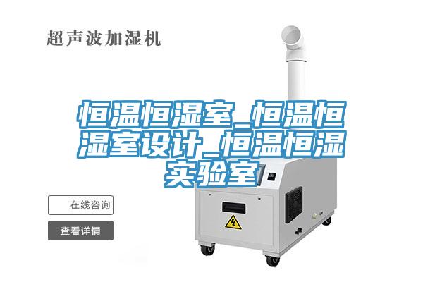 恒溫恒濕室_恒溫恒濕室設(shè)計_恒溫恒濕實驗室