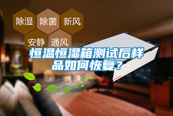 恒溫恒濕箱測(cè)試后樣品如何恢復(fù)？