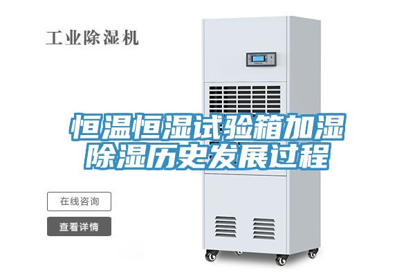恒溫恒濕試驗(yàn)箱加濕除濕歷史發(fā)展過(guò)程