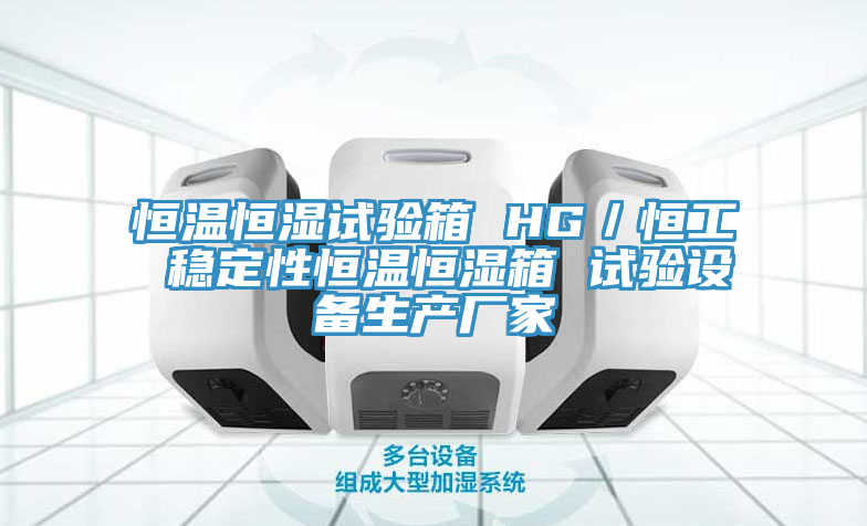 恒溫恒濕試驗箱 HG／恒工 穩(wěn)定性恒溫恒濕箱 試驗設(shè)備生產(chǎn)廠家