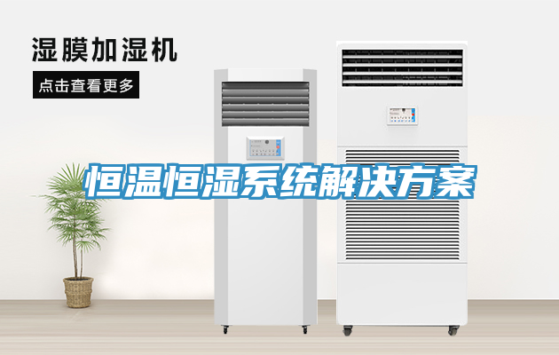 恒溫恒濕系統(tǒng)解決方案