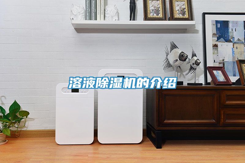 溶液除濕機(jī)的介紹