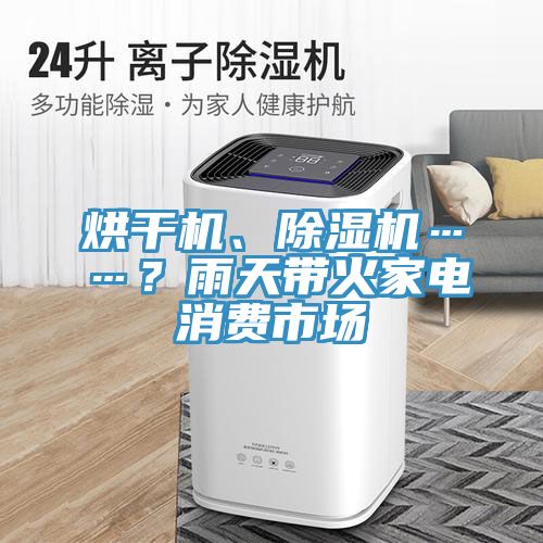 烘干機(jī)、除濕機(jī)……？雨天帶火家電消費(fèi)市場(chǎng)
