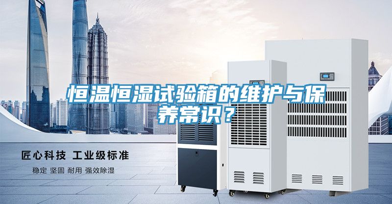 恒溫恒濕試驗箱的維護與保養(yǎng)常識？