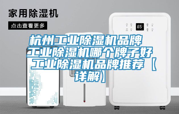 杭州工業(yè)除濕機品牌 工業(yè)除濕機哪個牌子好 工業(yè)除濕機品牌推薦【詳解】