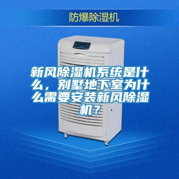 新風(fēng)除濕機系統(tǒng)是什么，別墅地下室為什么需要安裝新風(fēng)除濕機？