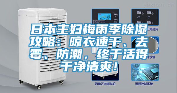 日本主婦梅雨季除濕攻略：晾衣速干、去霉、防潮，終于活得干凈清爽！