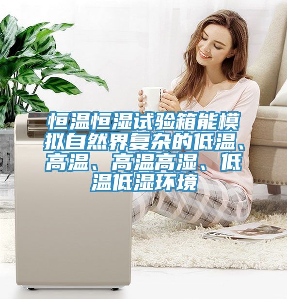 恒溫恒濕試驗箱能模擬自然界復雜的低溫、高溫、高溫高濕、低溫低濕環(huán)境