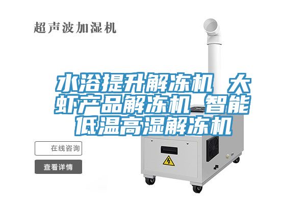 水浴提升解凍機 大蝦產品解凍機 智能低溫高濕解凍機