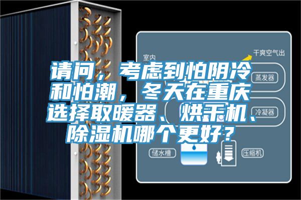 請(qǐng)問，考慮到怕陰冷和怕潮，冬天在重慶選擇取暖器、烘干機(jī)、除濕機(jī)哪個(gè)更好？