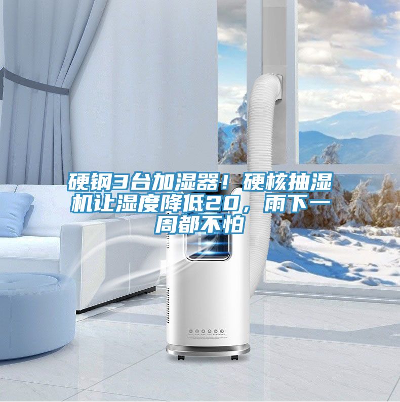 硬鋼3臺加濕器！硬核抽濕機讓濕度降低20，雨下一周都不怕