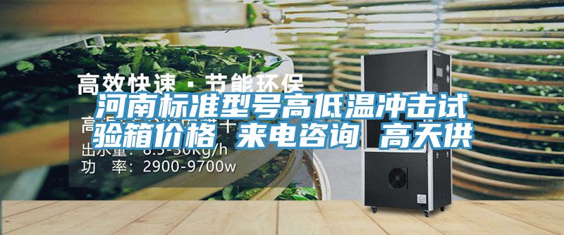 河南標準型號高低溫沖擊試驗箱價格 來電咨詢 高天供