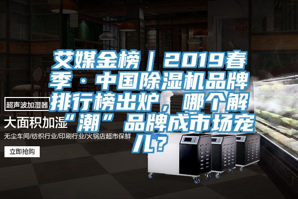 艾媒金榜｜2019春季·中國除濕機(jī)品牌排行榜出爐，哪個(gè)解“潮”品牌成市場(chǎng)寵兒？