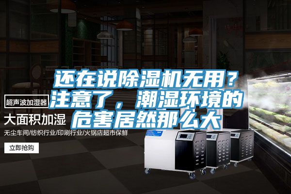 還在說除濕機(jī)無用？注意了，潮濕環(huán)境的危害居然那么大