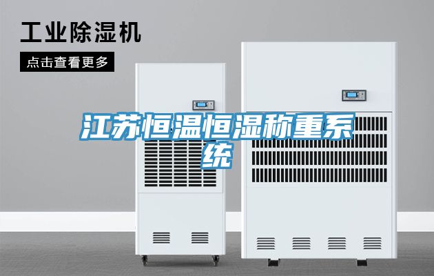 江蘇恒溫恒濕稱重系統(tǒng)