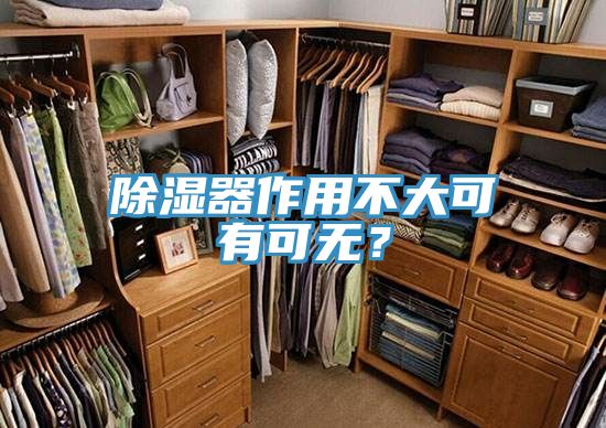 除濕器作用不大可有可無？
