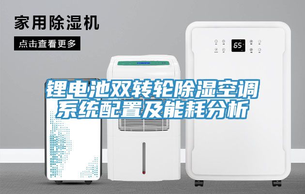 鋰電池雙轉(zhuǎn)輪除濕空調(diào)系統(tǒng)配置及能耗分析