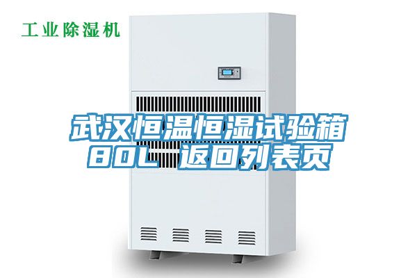 武漢恒溫恒濕試驗(yàn)箱80L 返回列表頁