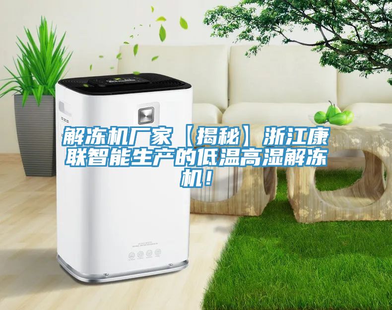解凍機廠家【揭秘】浙江康聯(lián)智能生產(chǎn)的低溫高濕解凍機！