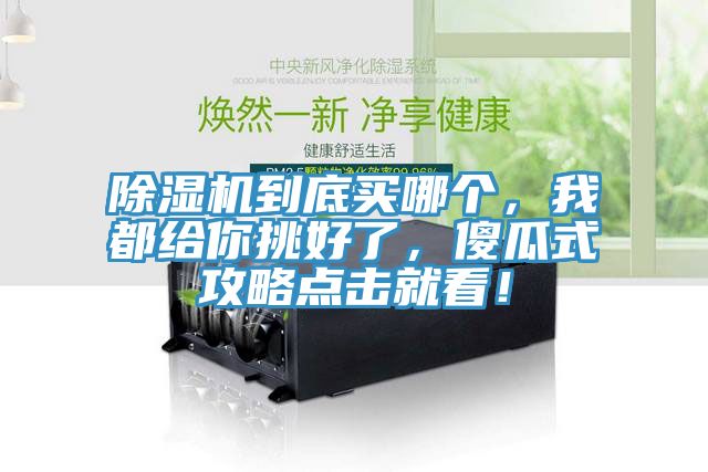 除濕機(jī)到底買哪個(gè)，我都給你挑好了，傻瓜式攻略點(diǎn)擊就看！