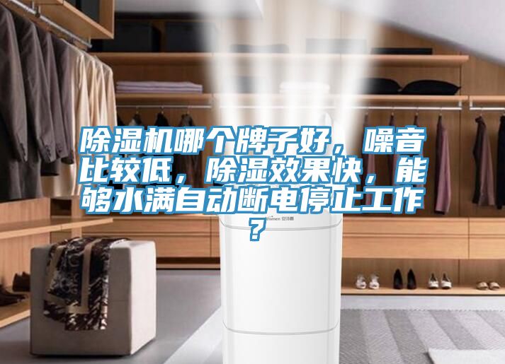 除濕機(jī)哪個(gè)牌子好，噪音比較低，除濕效果快，能夠水滿自動(dòng)斷電停止工作？