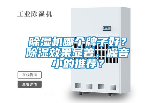 除濕機哪個牌子好？除濕效果顯著，噪音小的推薦？
