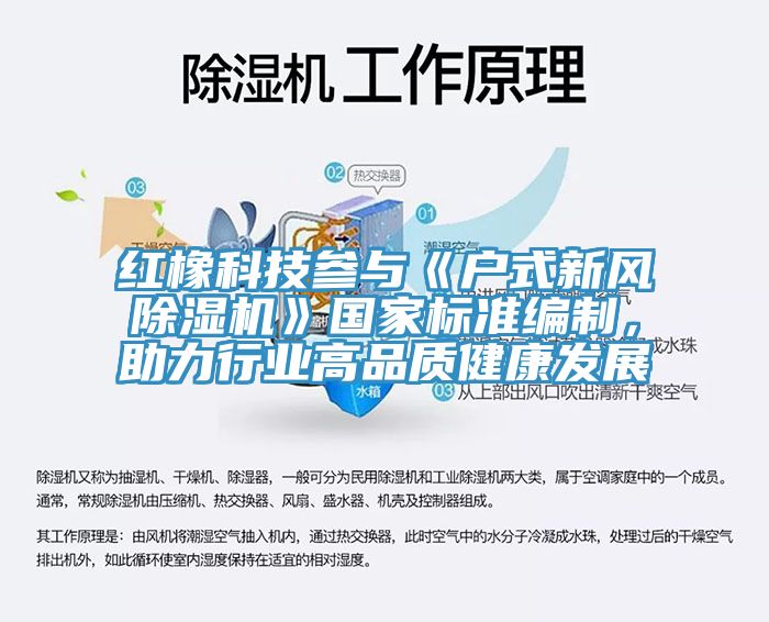 紅橡科技參與《戶式新風除濕機》國家標準編制，助力行業(yè)高品質健康發(fā)展