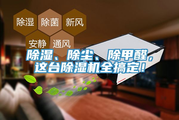 除濕、除塵、除甲醛，這臺(tái)除濕機(jī)全搞定！