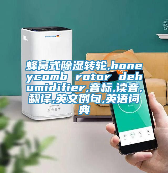 蜂窩式除濕轉(zhuǎn)輪,honeycomb rotor dehumidifier,音標,讀音,翻譯,英文例句,英語詞典
