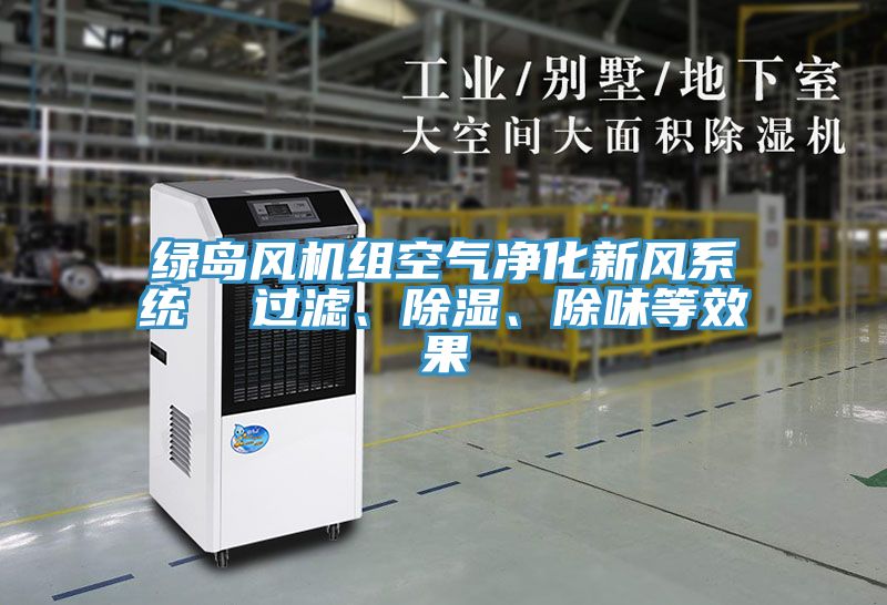 綠島風(fēng)機組空氣凈化新風(fēng)系統(tǒng)  過濾、除濕、除味等效果