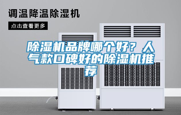 除濕機品牌哪個好？人氣款口碑好的除濕機推薦