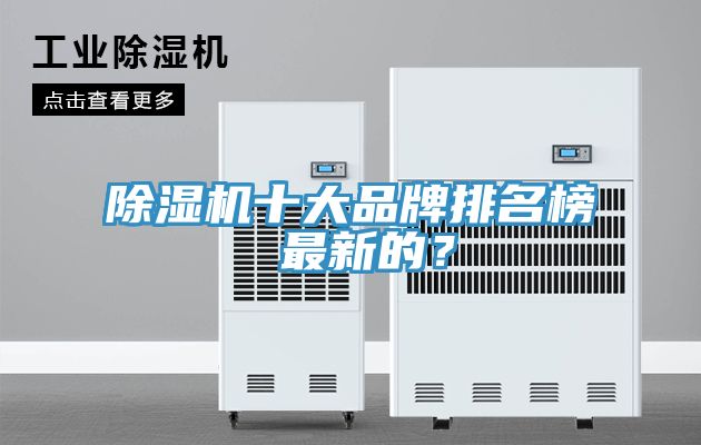 除濕機十大品牌排名榜 最新的？