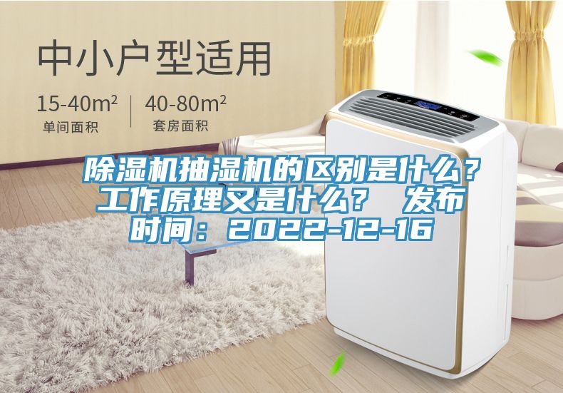 除濕機抽濕機的區(qū)別是什么？工作原理又是什么？ 發(fā)布時間：2022-12-16