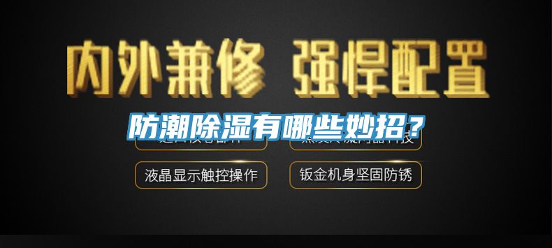 防潮除濕有哪些妙招？