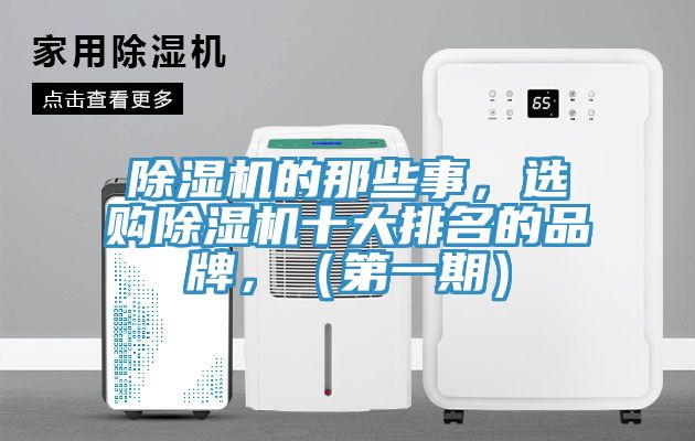 除濕機(jī)的那些事，選購除濕機(jī)十大排名的品牌，（第一期）