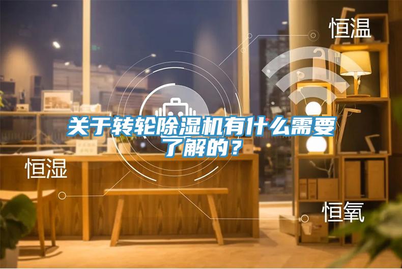 關(guān)于轉(zhuǎn)輪除濕機(jī)有什么需要了解的？