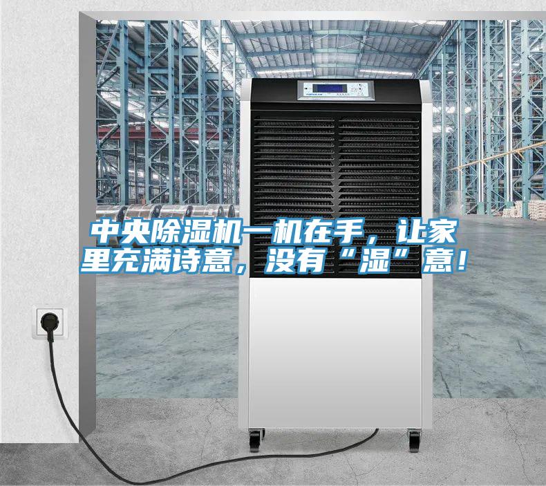 中央除濕機一機在手，讓家里充滿詩意，沒有“濕”意！