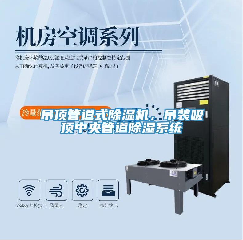吊頂管道式除濕機，吊裝吸頂中央管道除濕系統(tǒng)