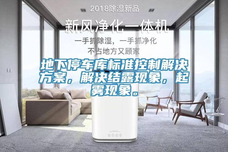 地下停車庫標準控制解決方案，解決結(jié)露現(xiàn)象，起霧現(xiàn)象。