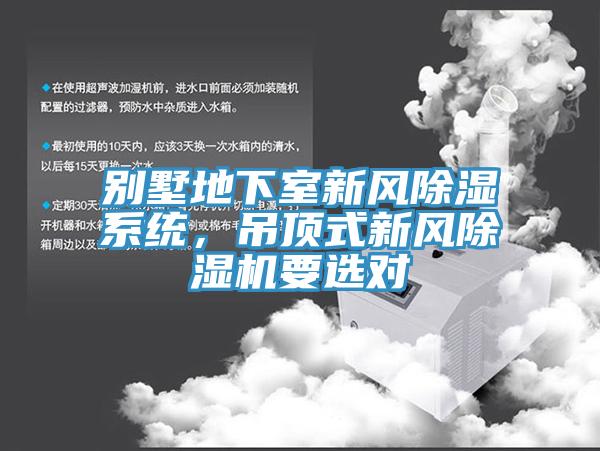 別墅地下室新風(fēng)除濕系統(tǒng)，吊頂式新風(fēng)除濕機(jī)要選對